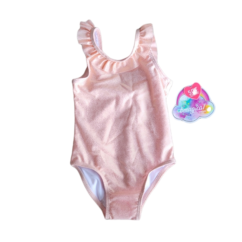 BMAGICAL by Btween Blush Ruffle One Piece Swimsuit Size 3T